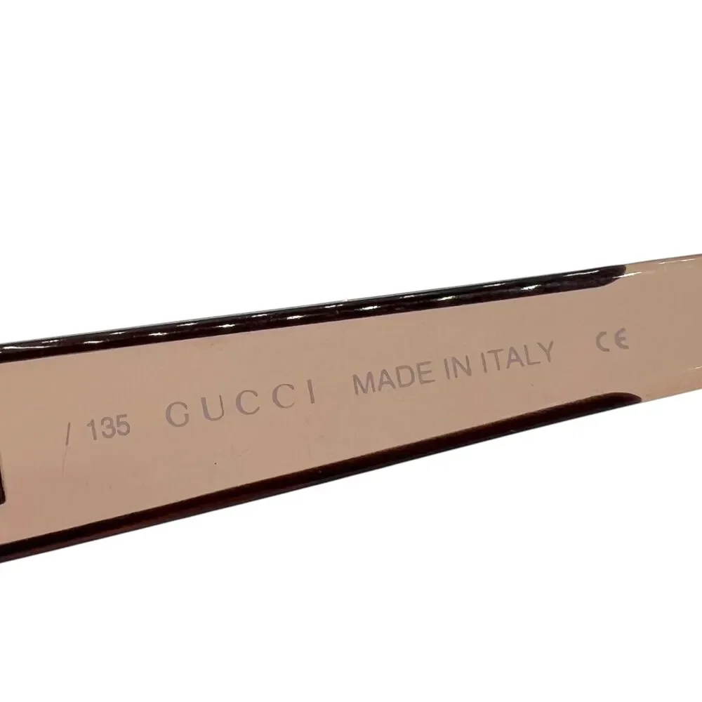 Gucci 2430 90's Purple & Brown Oval Sunglasses